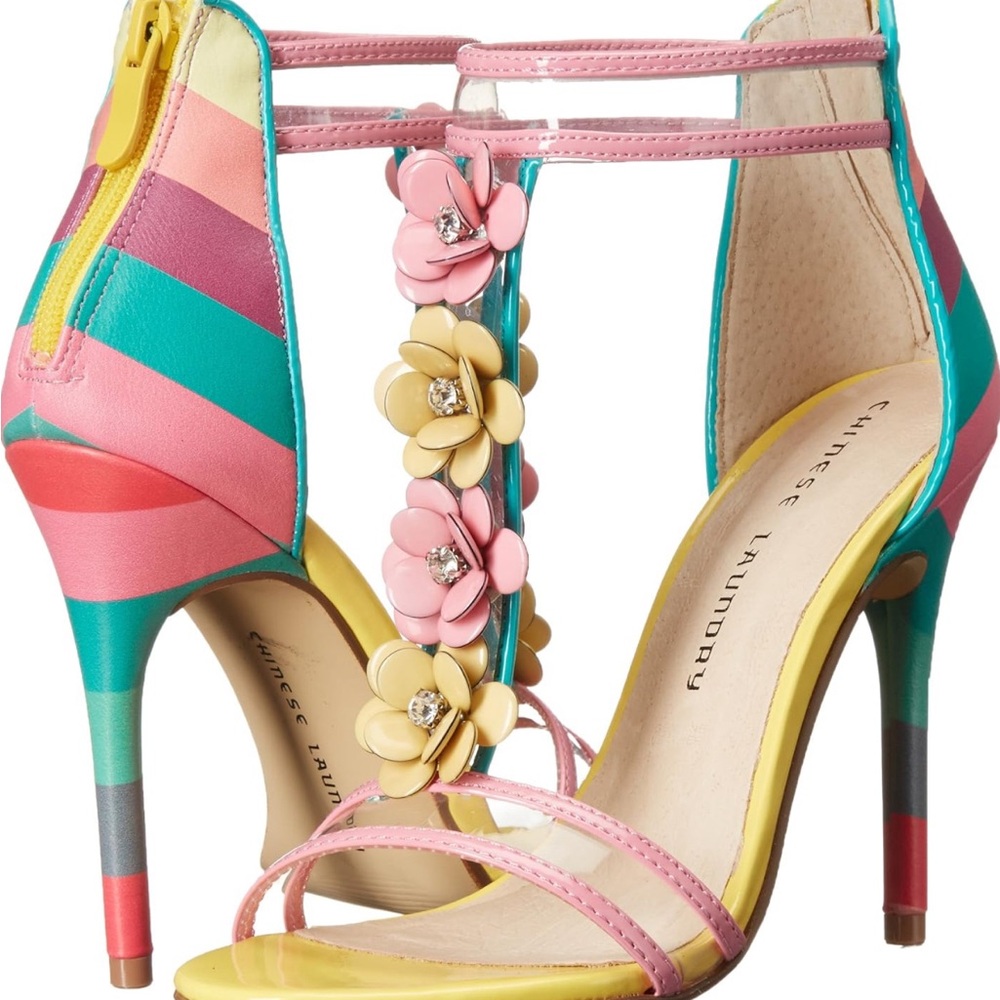 Chinese Laundry Multicolor Strappy Heels